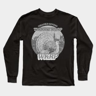 Grey Vintage wkrp Long Sleeve T-Shirt